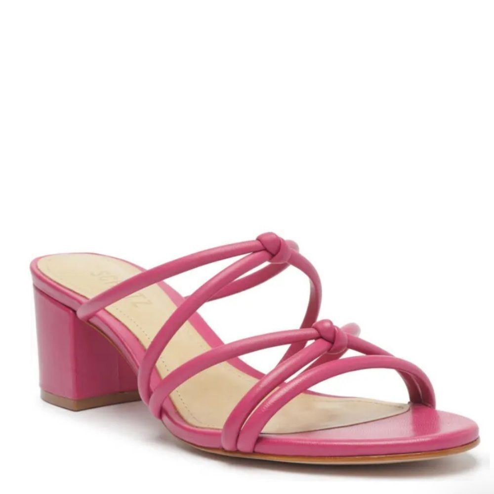 Schultz Pink Princey Block Heeled Strappy Sandals Size 10.5
